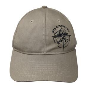 Mad Customs Inc Strapback Baseball Cap Brown One Size Adjustable 6 Panel ATC